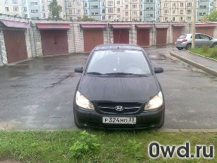 Битый автомобиль Hyundai Getz